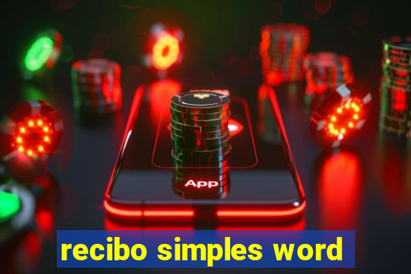 recibo simples word