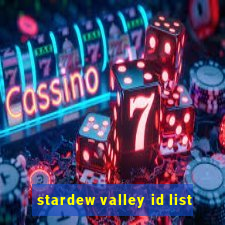 stardew valley id list