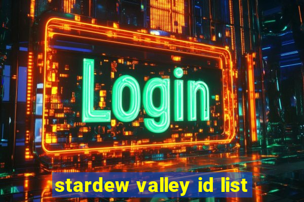 stardew valley id list