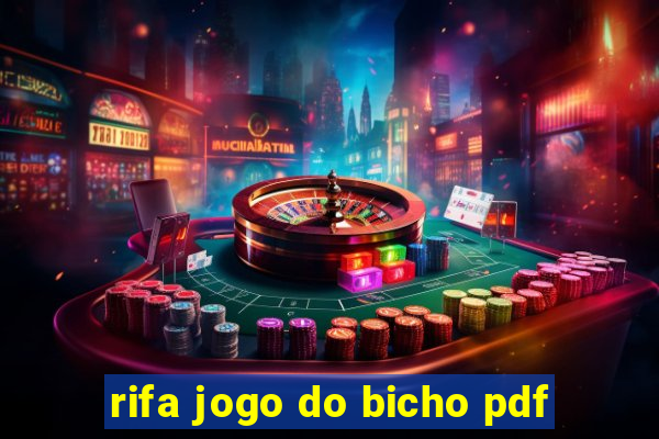 rifa jogo do bicho pdf