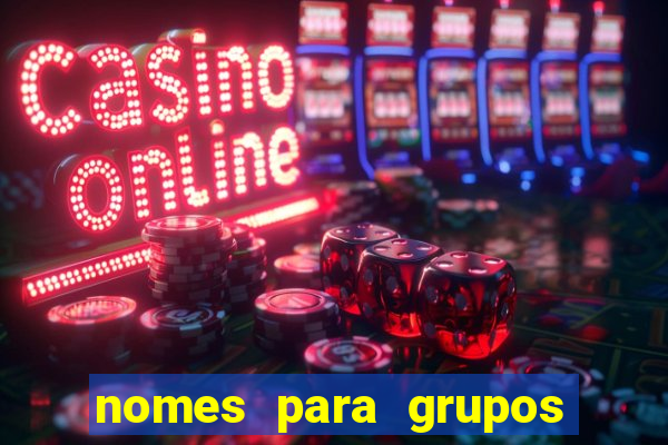 nomes para grupos de loteria no zap