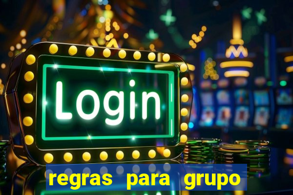 regras para grupo de futebol no whatsapp
